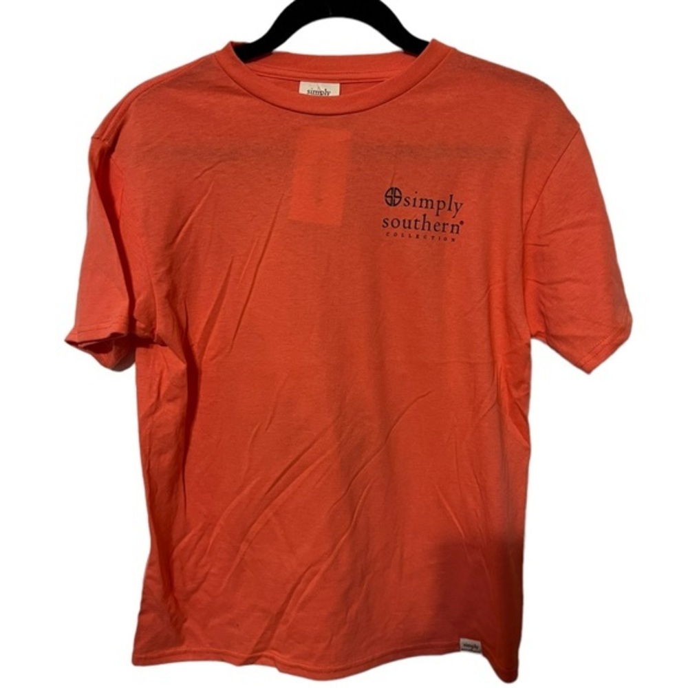 Simply Southern Orange Short Sleeve T- Shirt Size Youth Large